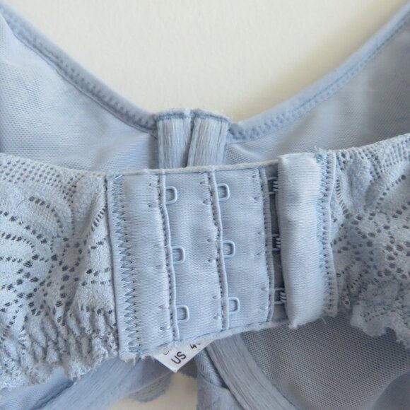 WACOAL Soft Sense Underwire Lace Bra in Kentucky Blue Pastel Feminine - Size 40C - Picture 11 of 14